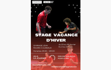 Stage vacances de février